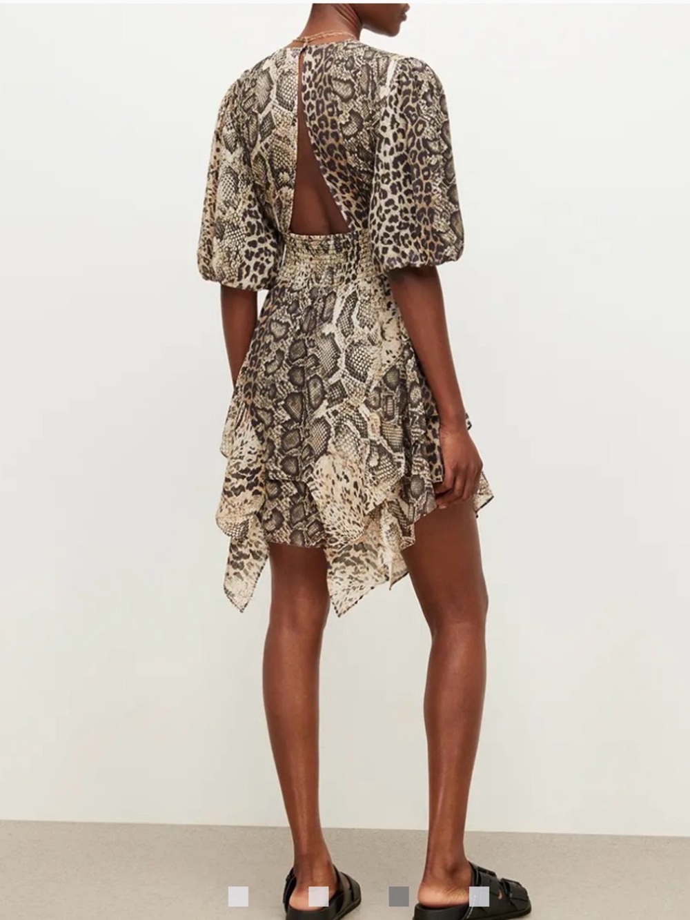 Allsaints Ciara Noche Mini Dress US 2 NWT - Picture 2 of 8